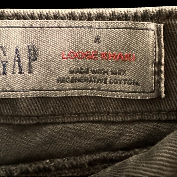 Gap Loose Khaki Faded Black Wide Leg SZ 8W - Picture 4 of 4